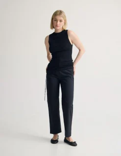 APRIL DRAWSTRING KNITTED TOP