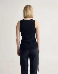 APRIL DRAWSTRING KNITTED TOP