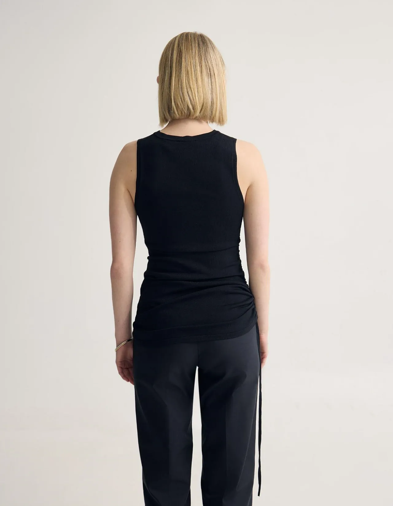 APRIL DRAWSTRING KNITTED TOP