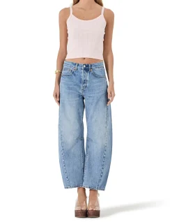 Arc Barrel Relaxed Mid Rise Barrel Leg Jeans