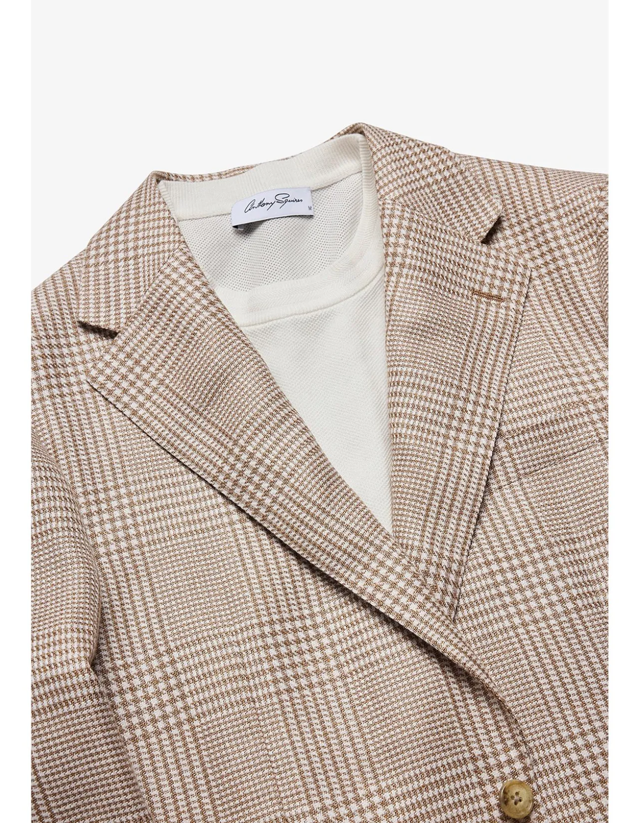 ARCHER BLAZER -WOOL/LINEN BROWN HERITAGE CHECK