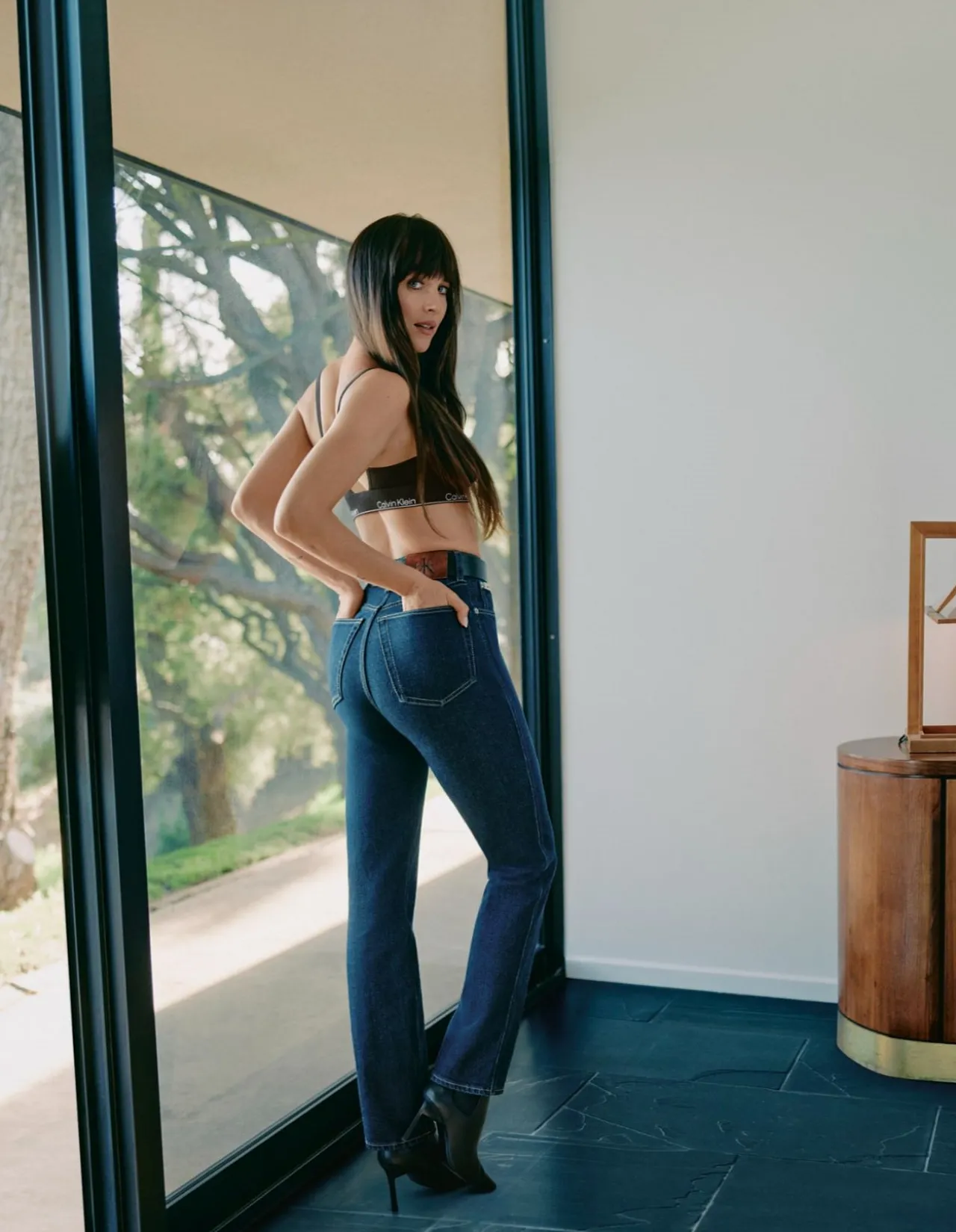 Archive High Rise Slim Indigo Denim Jeans