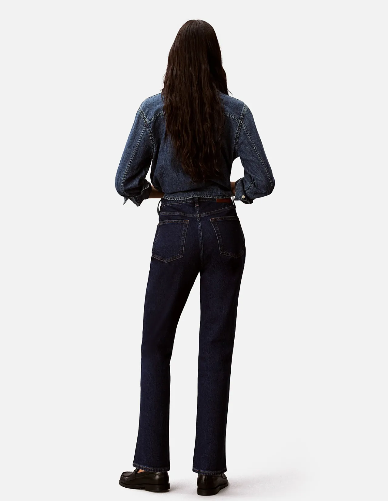 Archive High Rise Slim Indigo Denim Jeans