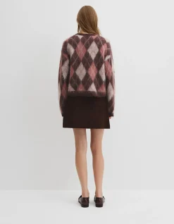 Argyle Crew Neck Knit