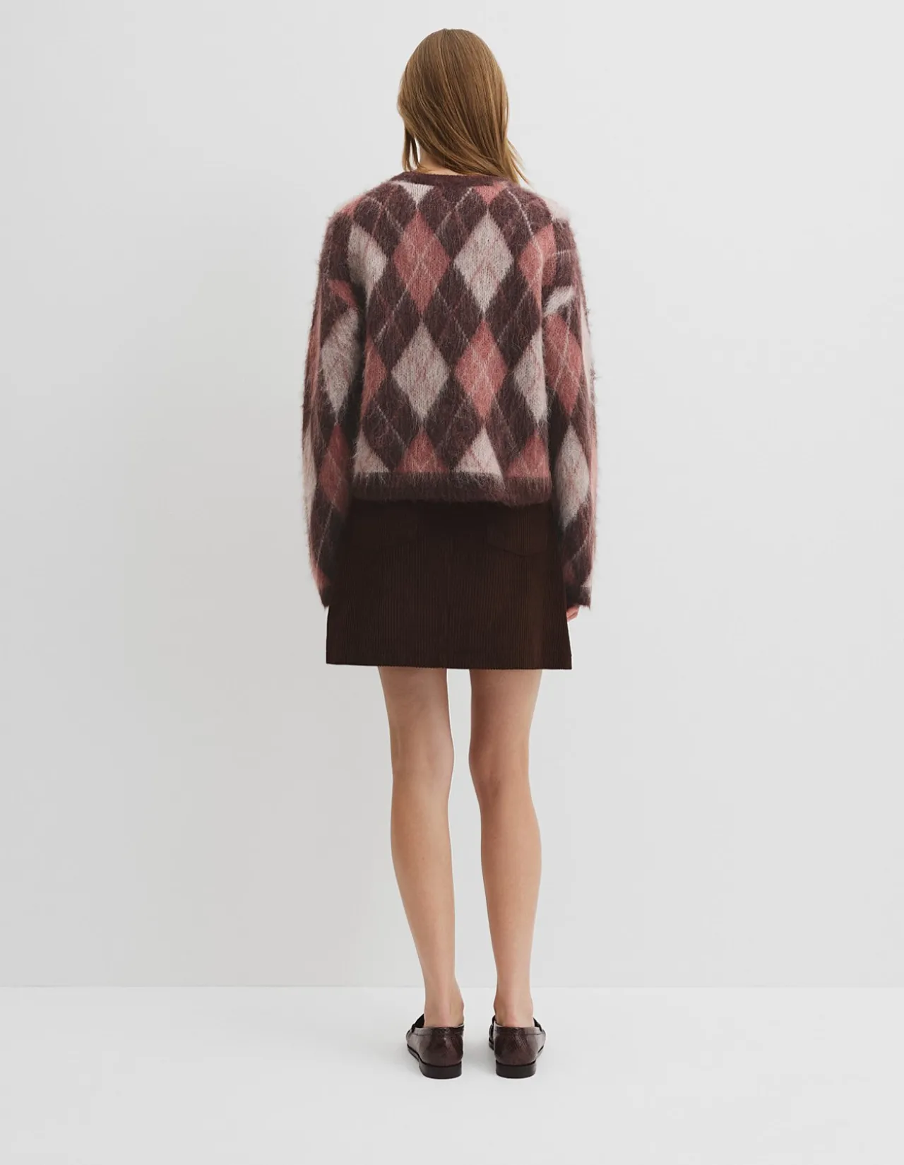 Argyle Crew Neck Knit