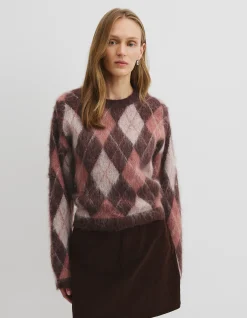 Argyle Crew Neck Knit
