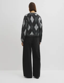 Argyle Crew Neck Knit