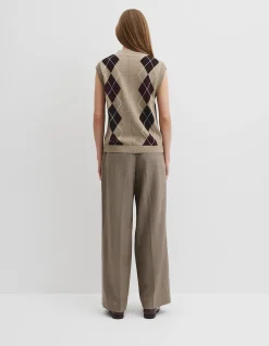 Argyle Knit Vest