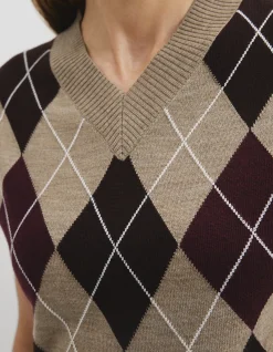 Argyle Knit Vest