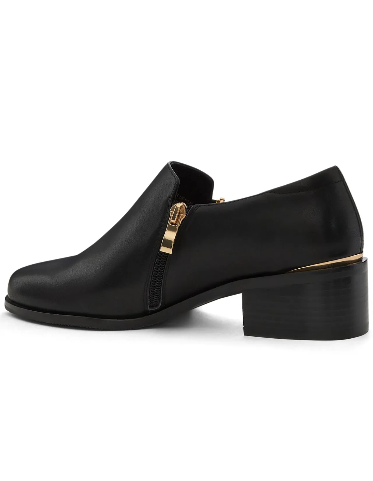 ARGYLE LEATHER ANKLE BOOT