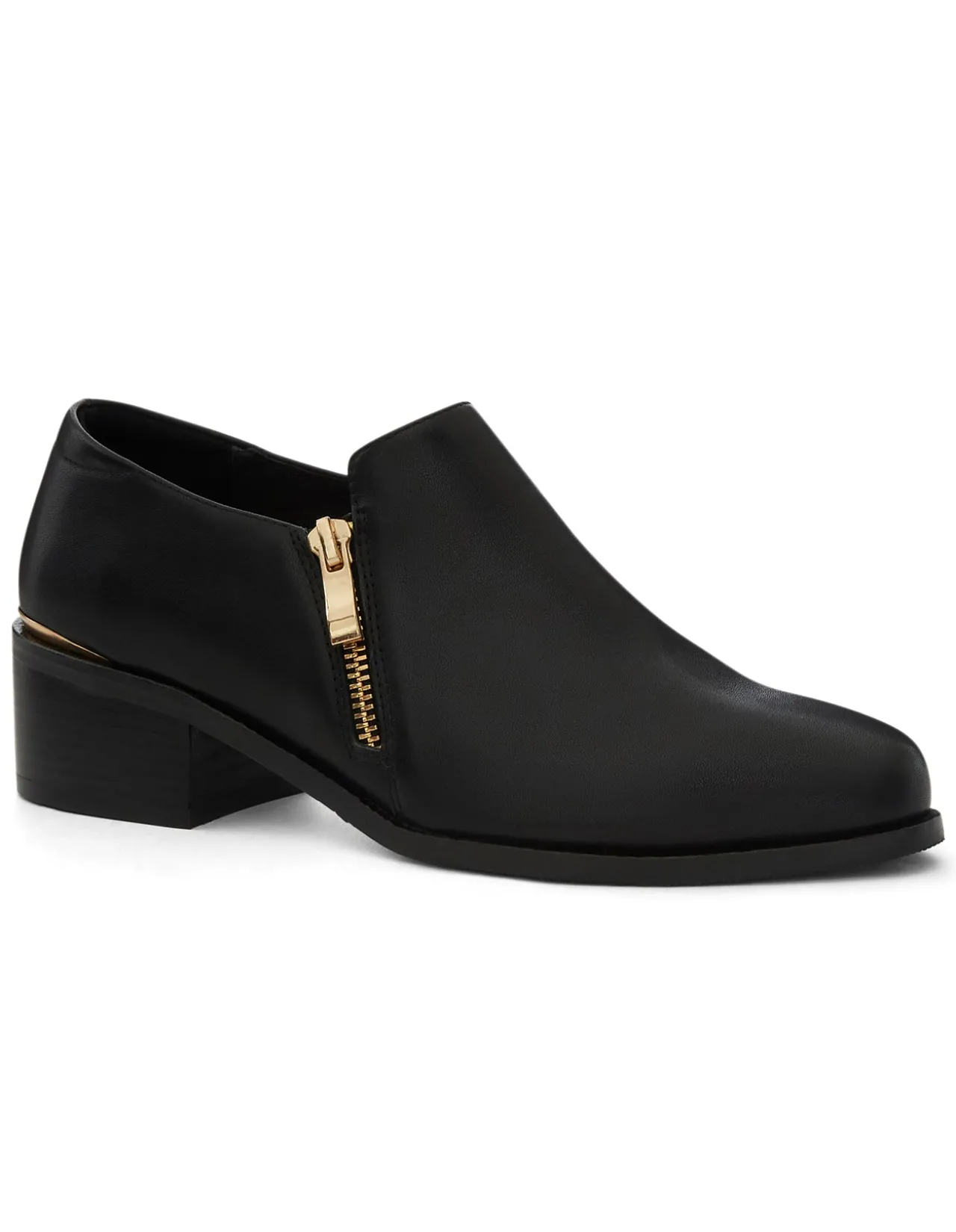 ARGYLE LEATHER ANKLE BOOT