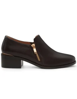 ARGYLE LEATHER ANKLE BOOT