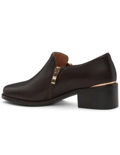 ARGYLE LEATHER ANKLE BOOT