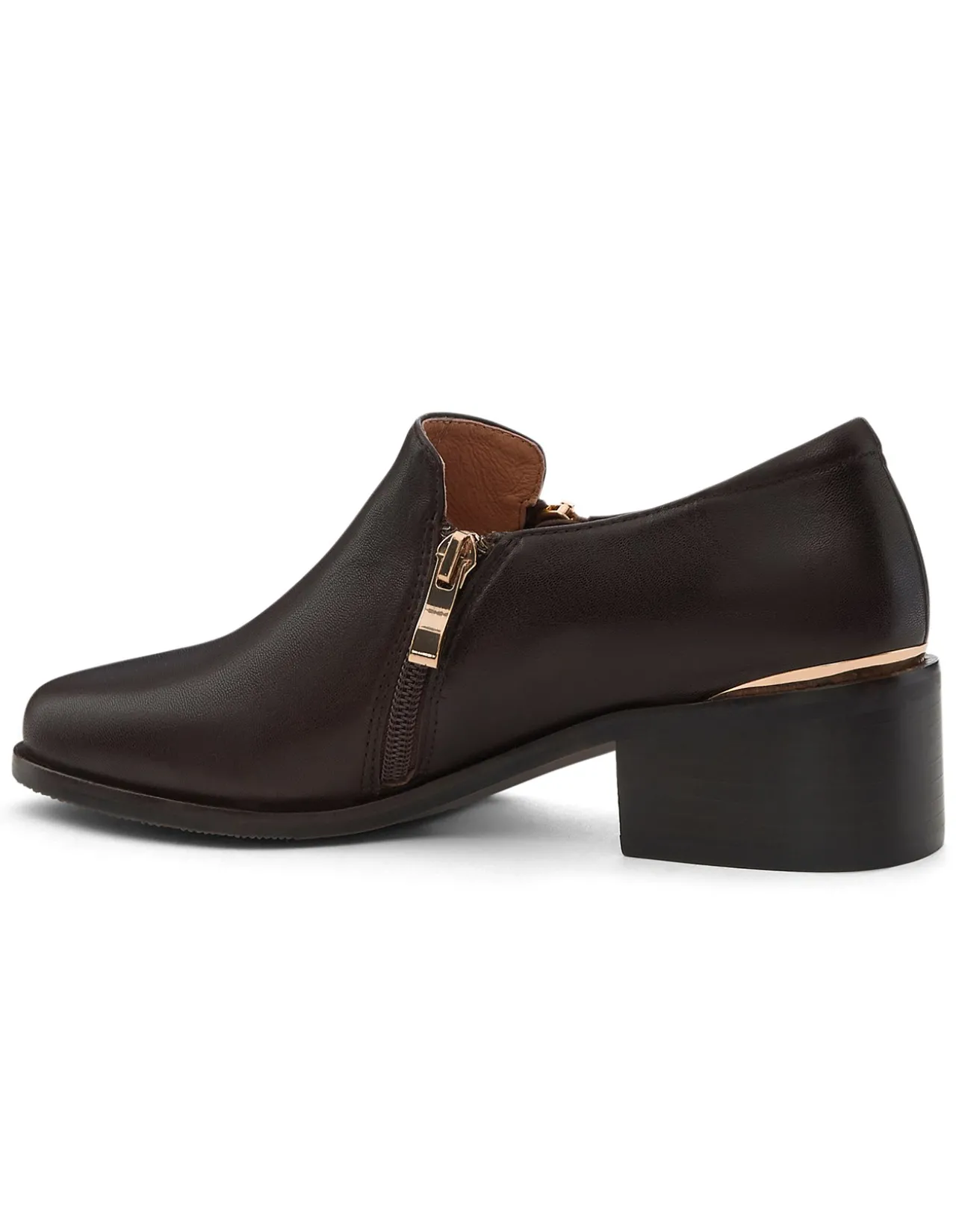 ARGYLE LEATHER ANKLE BOOT