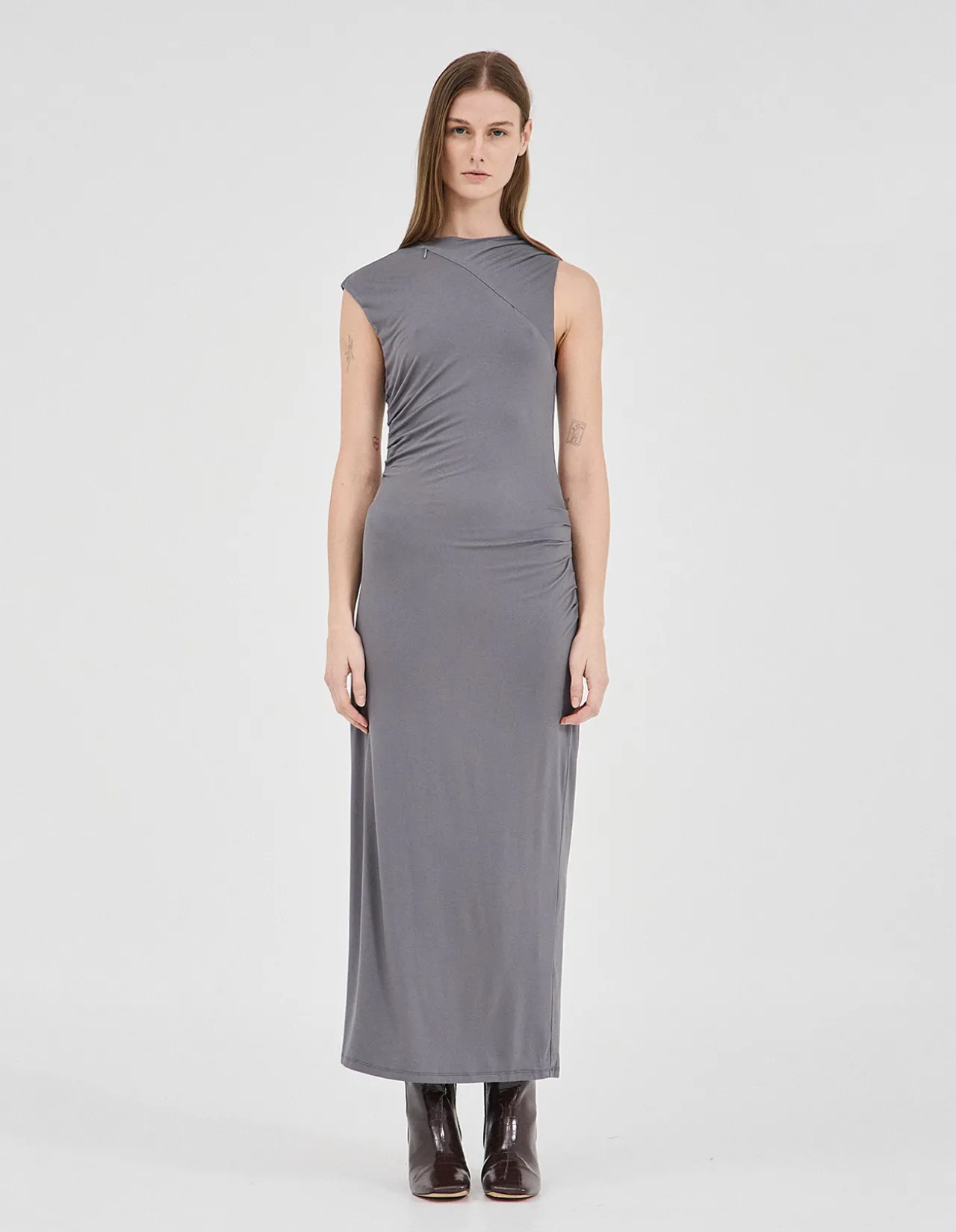 Ari Ruched Jersey Dress