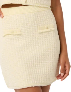 ARIA BOUCLE KNIT SKIRT