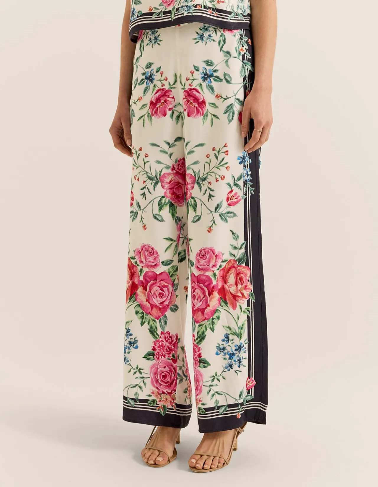 ARTISAN SCARF SATIN PANTS
