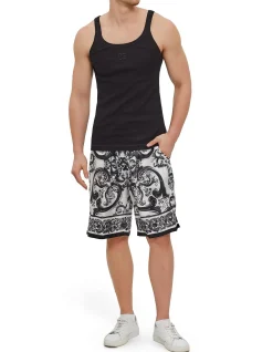 Artistic Baroque Print Shorts
