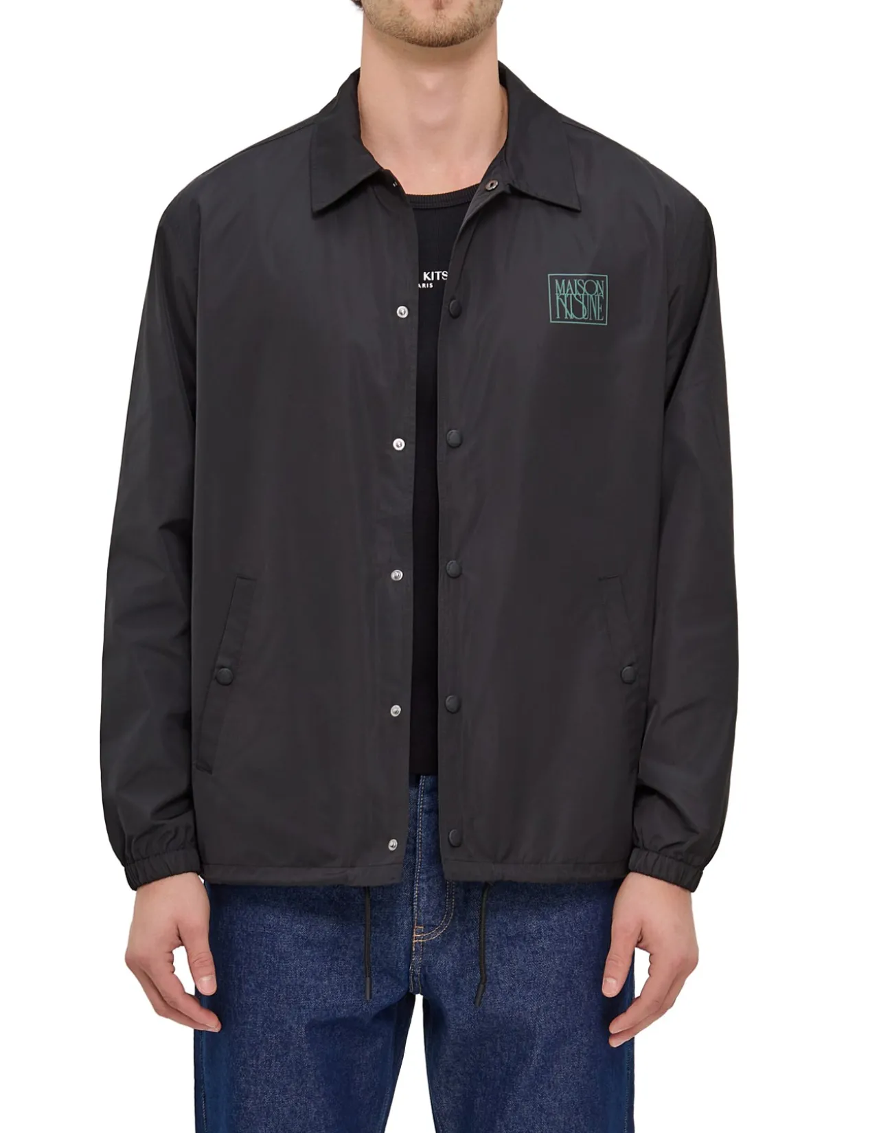 Art Nouveau Stamps Nylon Coach Jacket