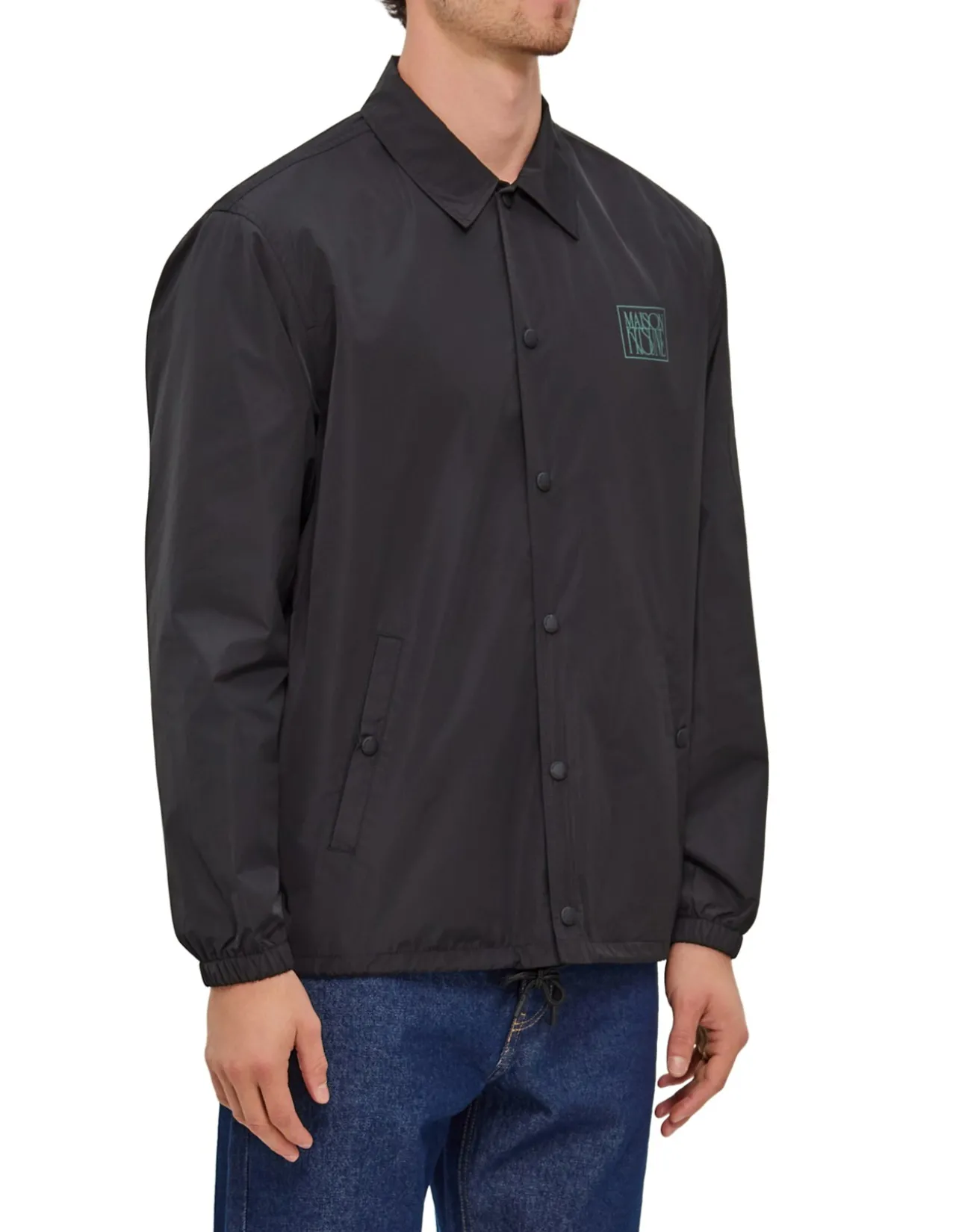 Art Nouveau Stamps Nylon Coach Jacket