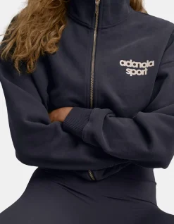 AS Bold Oversized Full Zip Funnel Neck Sweatshirt