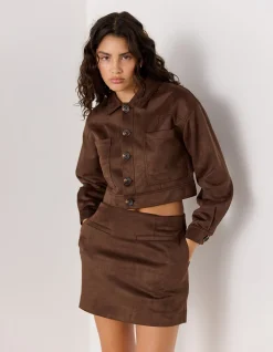 ASTON SUEDE MINI SKIRT