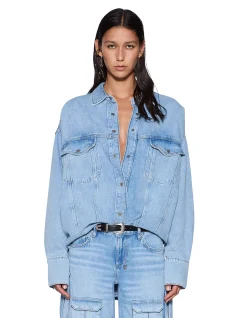 Astra Denim Long Sleeve Shirt Spirit