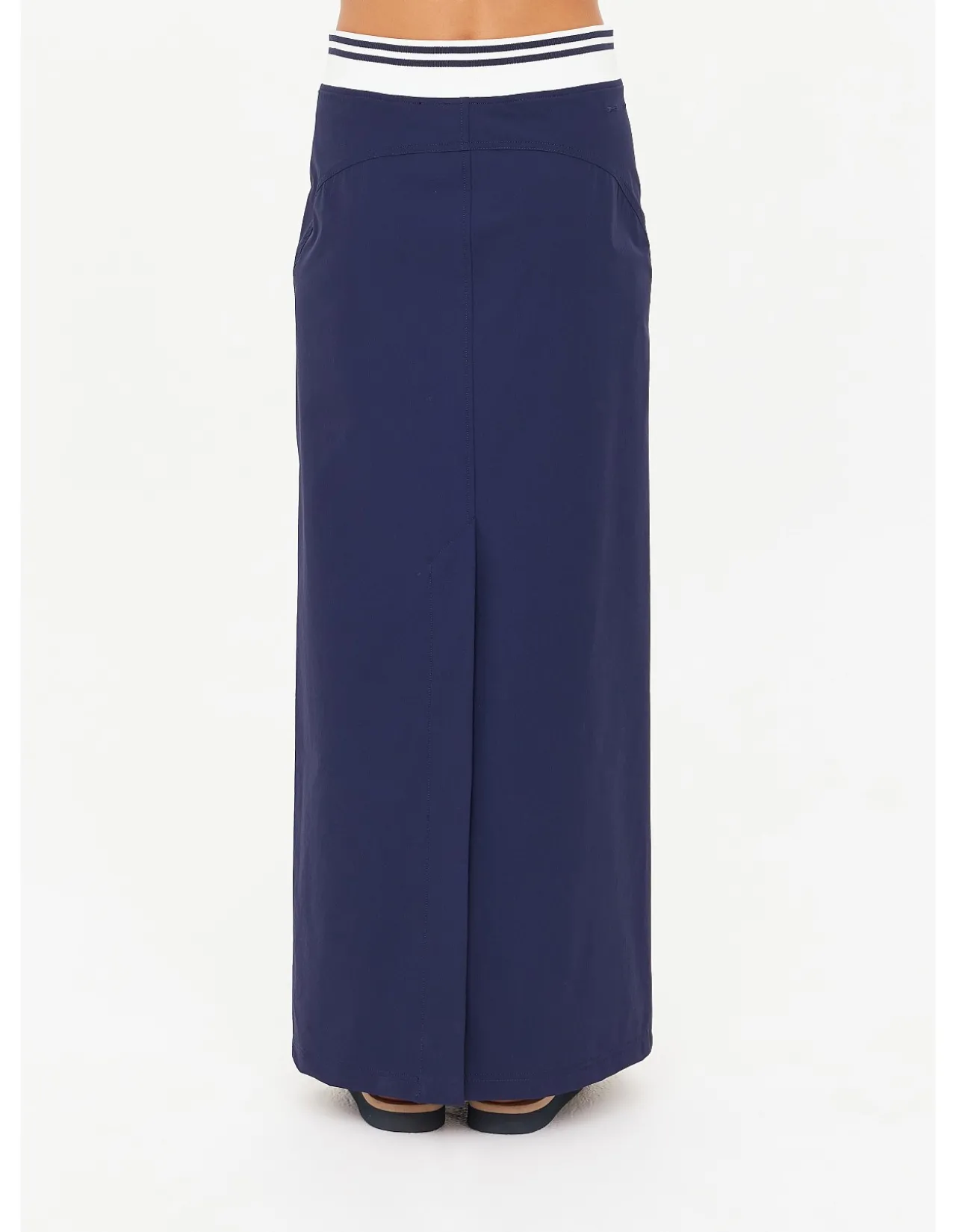 Astra Zora Zip Front Midi Pencil Skirt