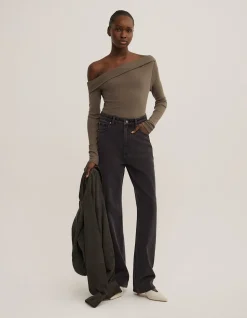 Asymmetric Long Sleeve Top