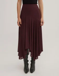 Asymmetric Drape Skirt