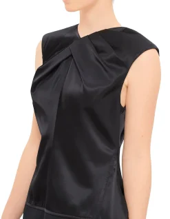 Asymmetric Pleated Dress