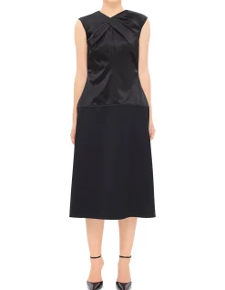 Asymmetric Pleated Dress