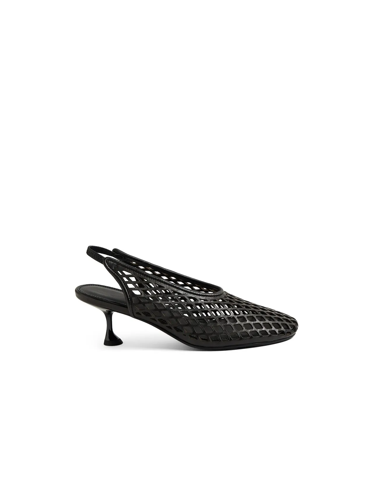 ATUNED Mesh Slingback Kitten Heel Pumps