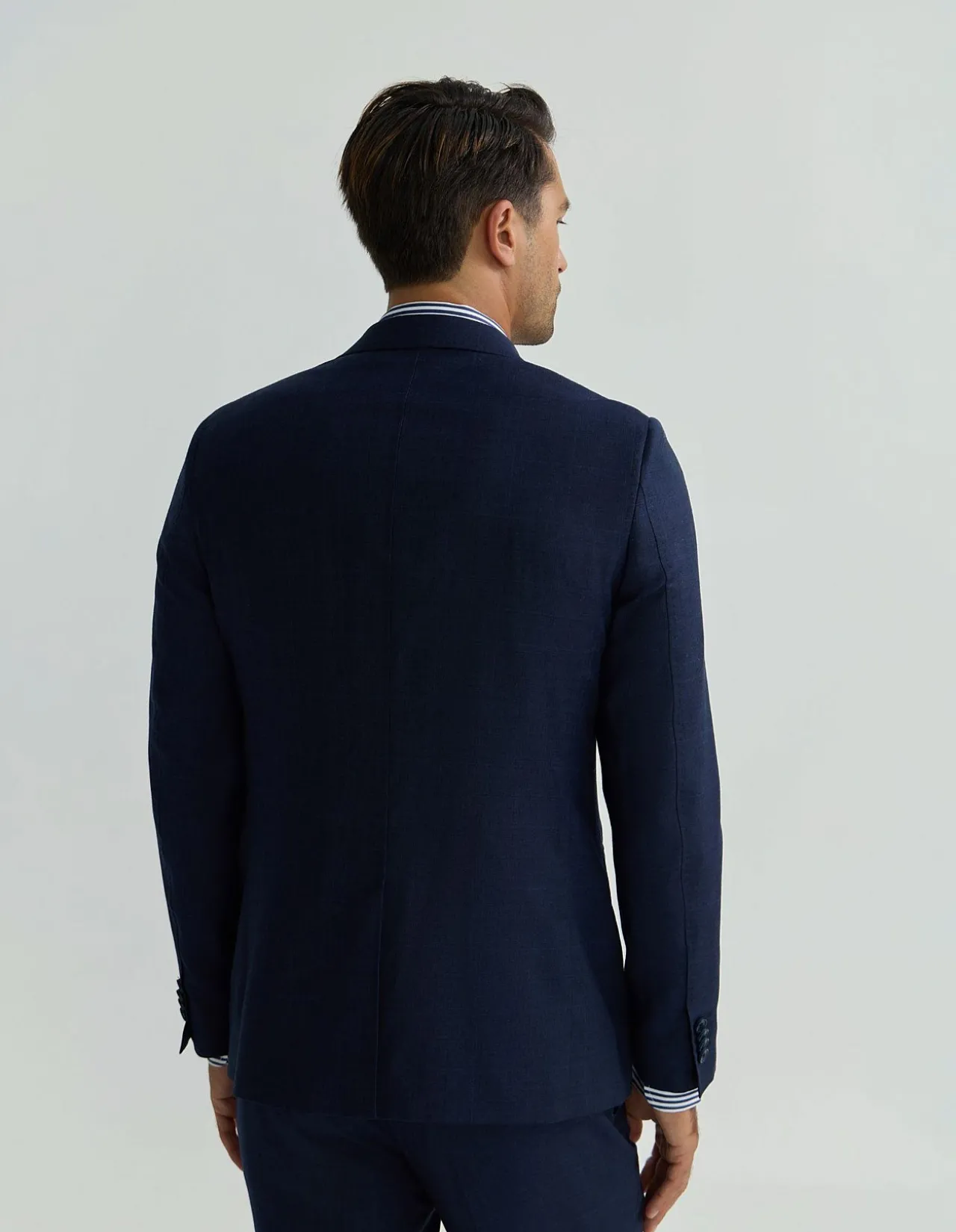 AUDEN WOOL CHECKED SUIT JACKET