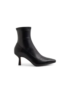 Audry Pointed Toe Kitten Heel Ankle Boots