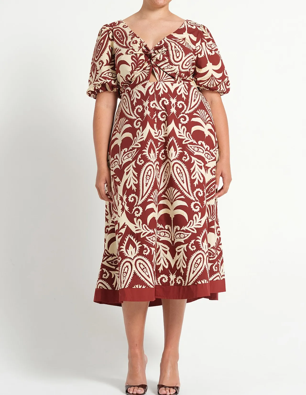 AURELA COTTON MIDI DRESS