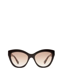 AURELIE CHOC / MILKY TORT CAT-EYE SUNGLASSES