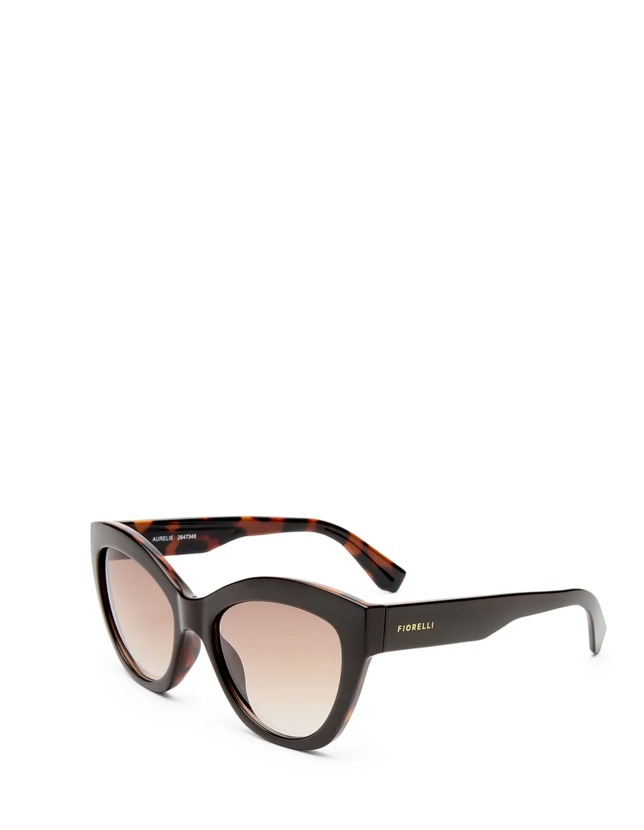 AURELIE CHOC / MILKY TORT CAT-EYE SUNGLASSES