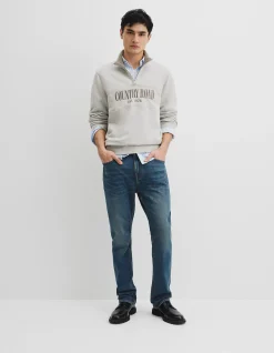 Australian Cotton Half Zip Heritage Sweat