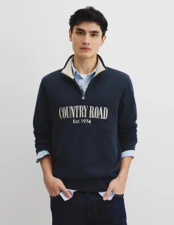 Australian Cotton Half Zip Heritage Sweat