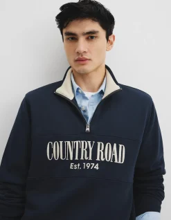 Australian Cotton Half Zip Heritage Sweat