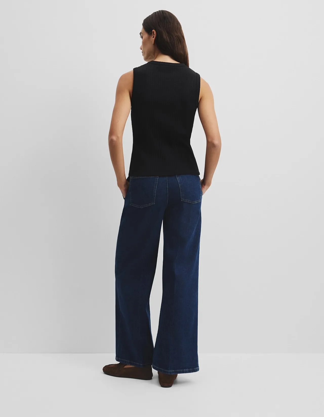Australian Cotton Blend Fitted Rib Tank
