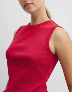 Australian Cotton Blend Fitted Rib Tank