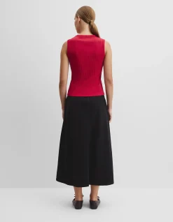 Australian Cotton Blend Fitted Rib Tank