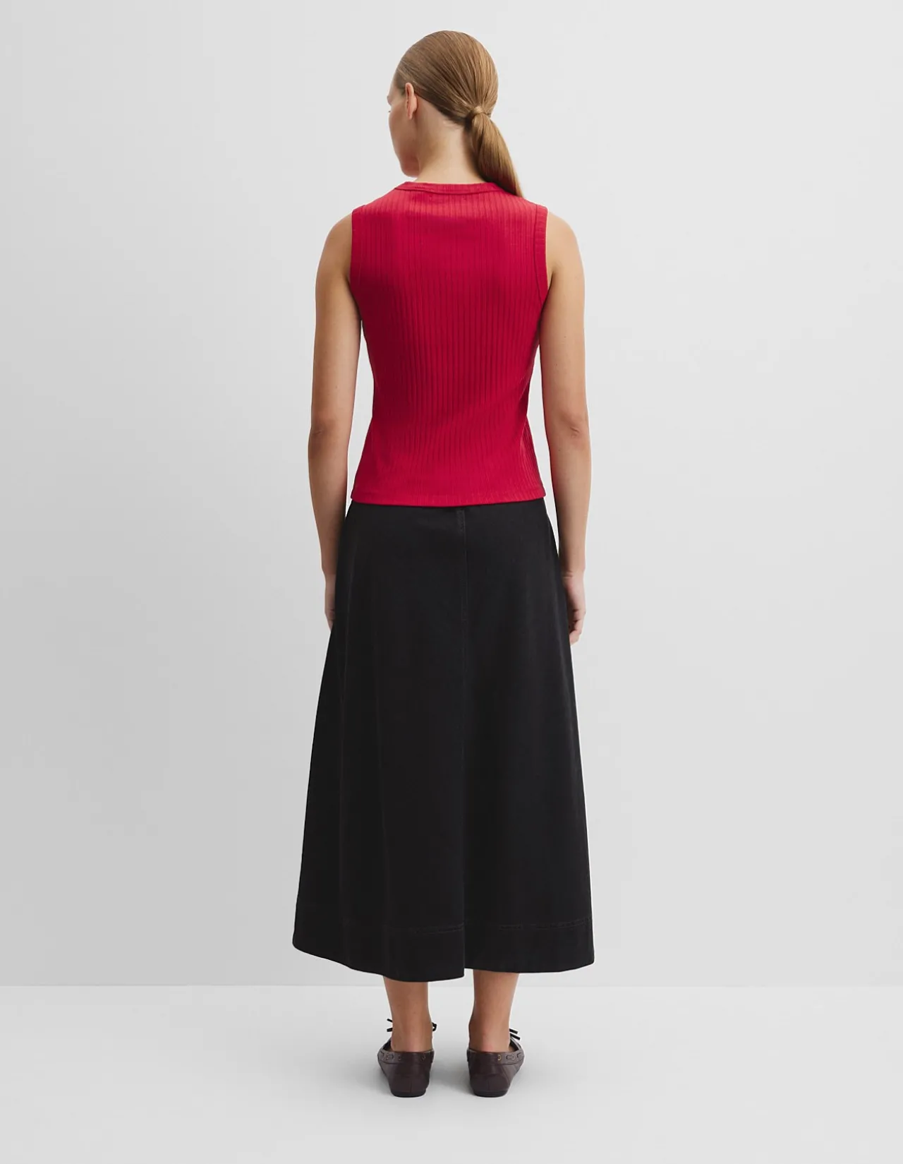 Australian Cotton Blend Fitted Rib Tank