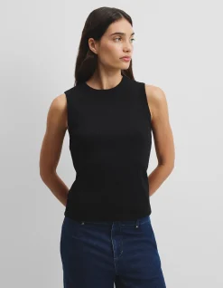 Australian Cotton Blend Fitted Rib Tank