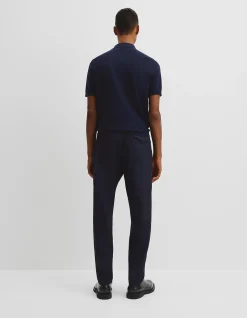 Australian Cotton Blend Silk Button Polo