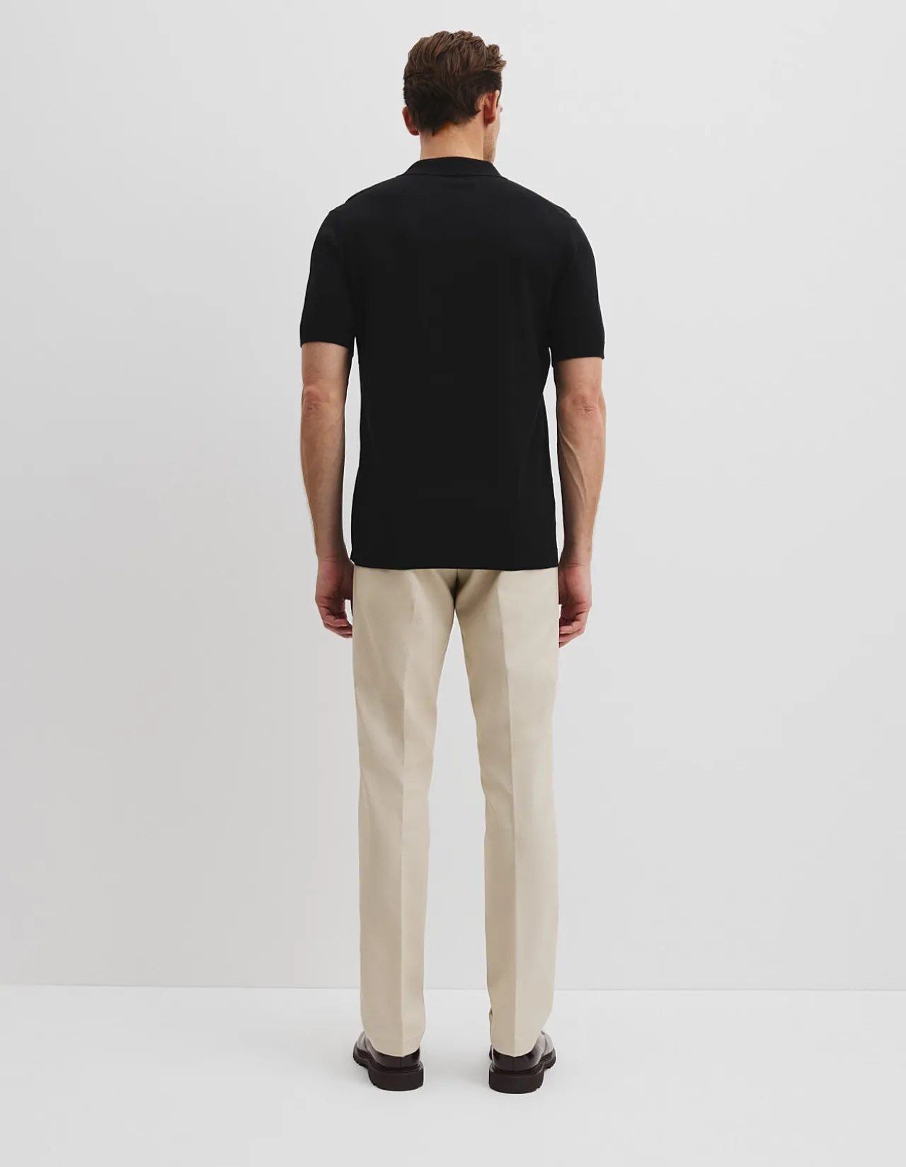 Australian Cotton Blend Silk Button Polo