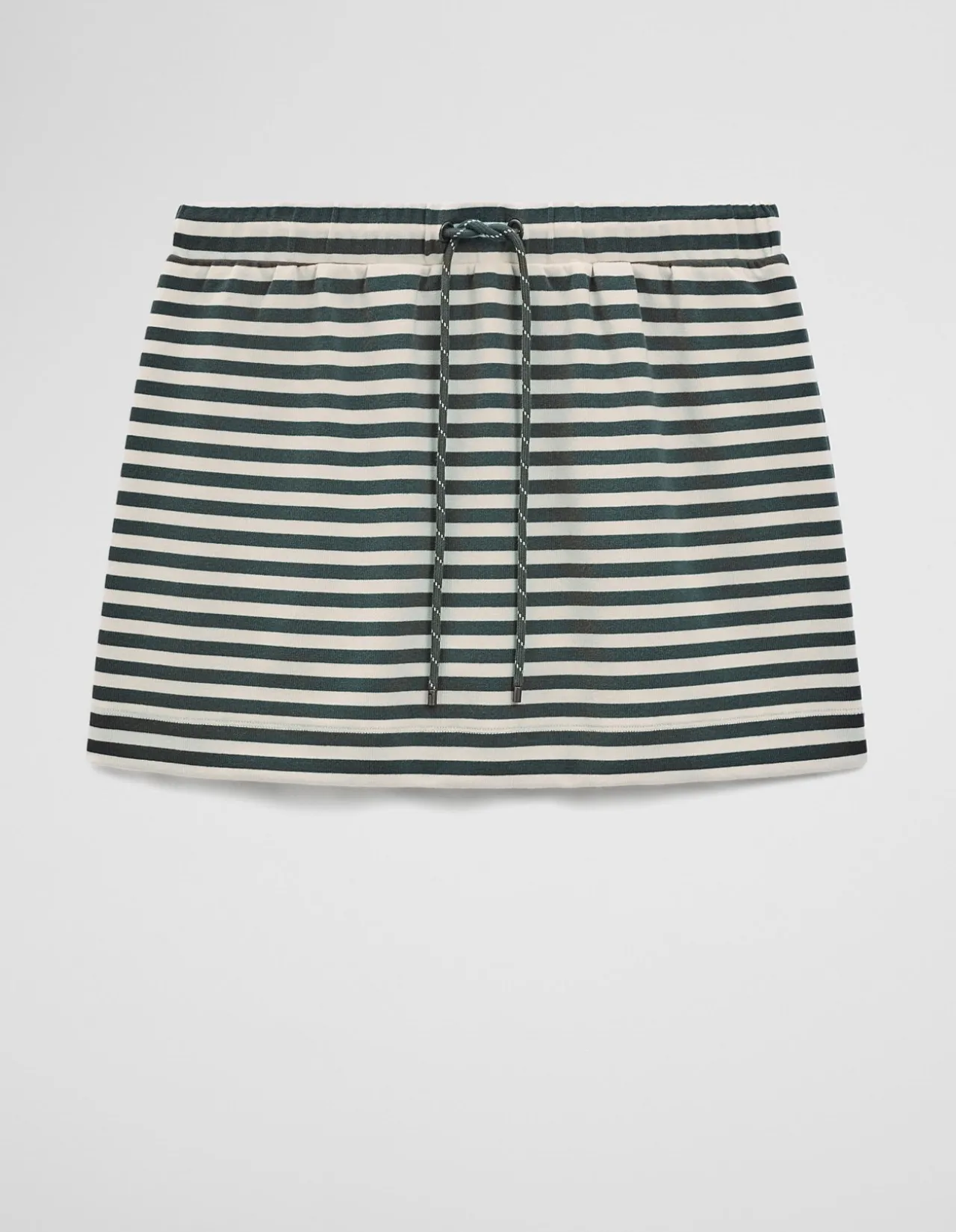 Australian Cotton Blend Stripe Jersey Skirt