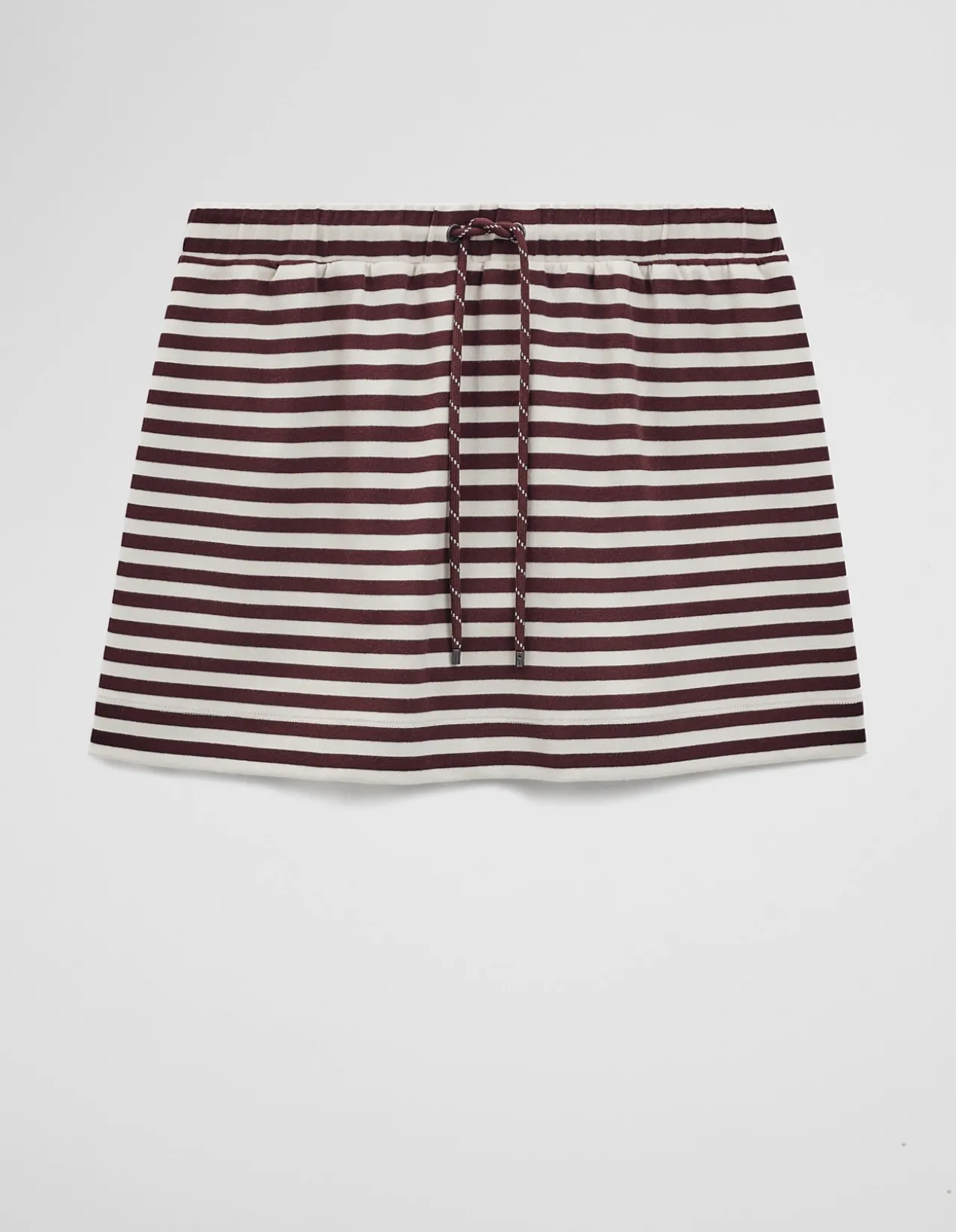 Australian Cotton Blend Stripe Jersey Skirt